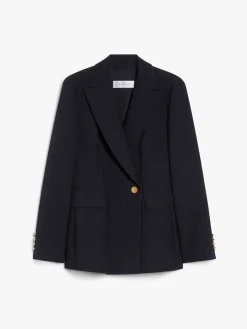 Gabardine wool blazer
