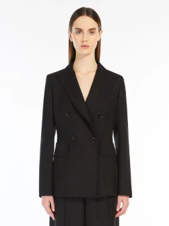Gabardine wool blazer