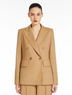 Gabardine wool blazer