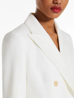 Gabardine wool blazer