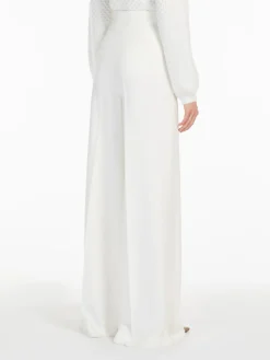 Gabardine wool trousers
