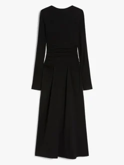 Gathered jersey dress