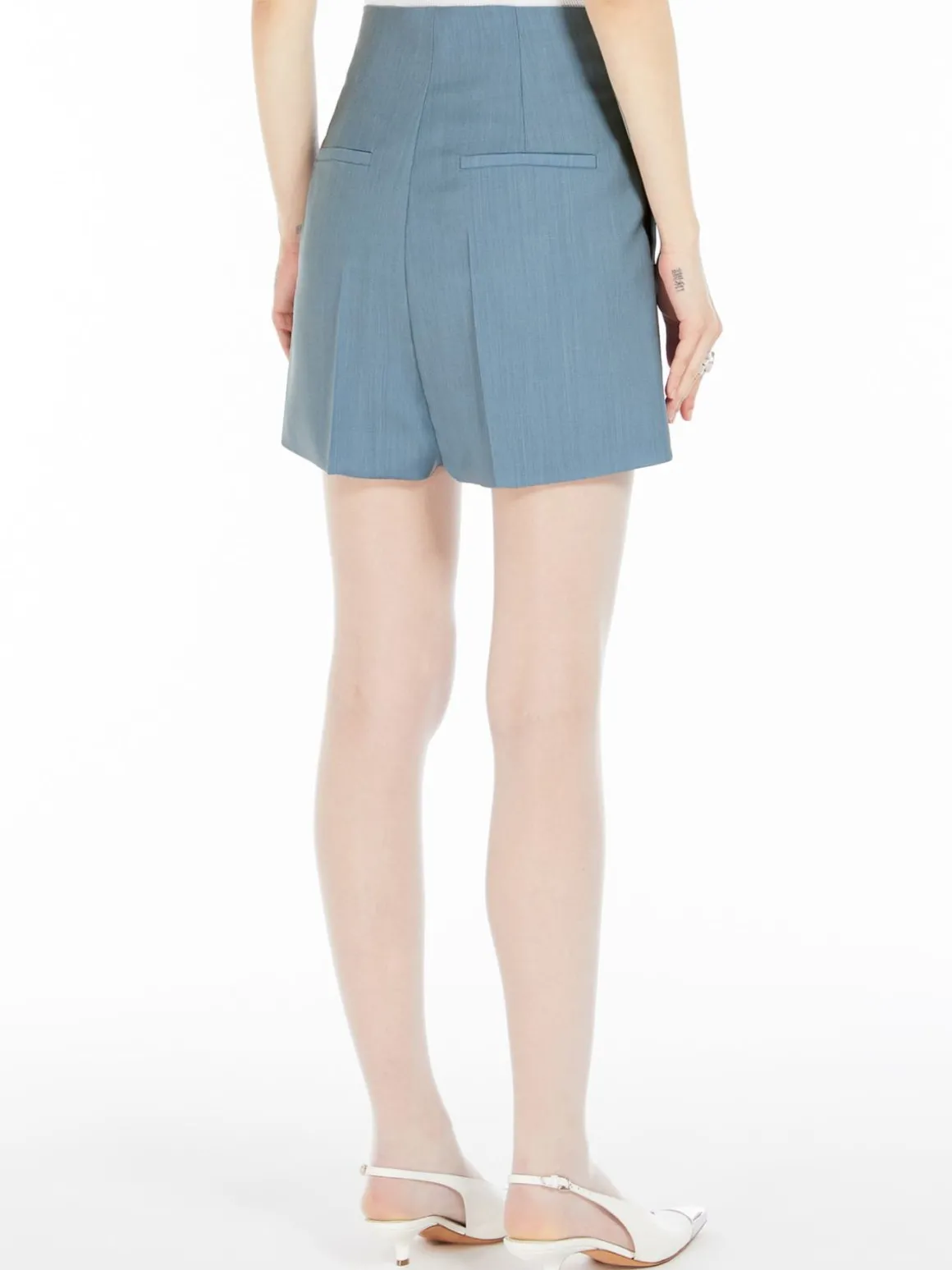 High-waisted shorts