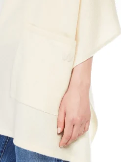 Hooded cashmere shawl
