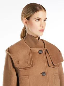 Hooded wool parka