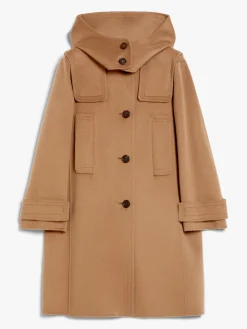 Hooded wool parka