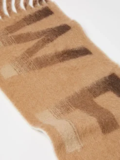 Jacquard alpaca-blend scarf