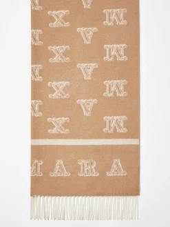 Jacquard cashmere stole