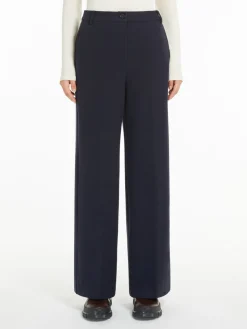 Jacquard flannel trousers