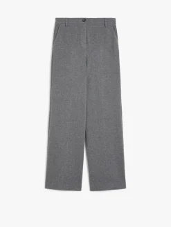 Jacquard flannel trousers