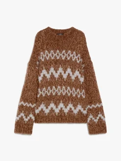 Jacquard mohair sweater