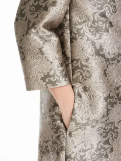 Jacquard silk coat