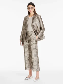 Jacquard silk jacket
