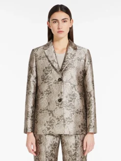 Jacquard silk jacket