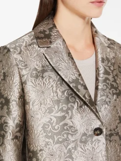 Jacquard silk jacket