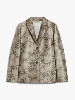 Jacquard silk jacket