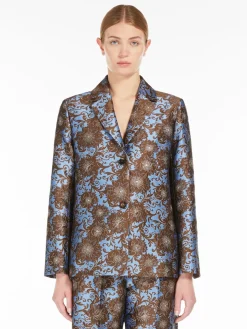 Jacquard silk jacket