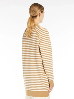Jacquard viscose cardigan