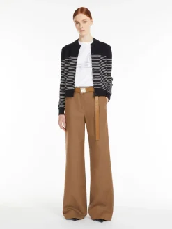 Jacquard viscose cardigan