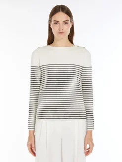 Jacquard viscose sweater