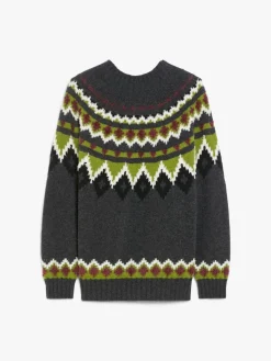 Jacquard wool sweater