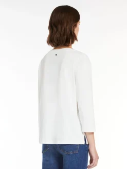 Jersey boat-neck T-shirt