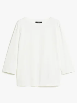 Jersey boat-neck T-shirt