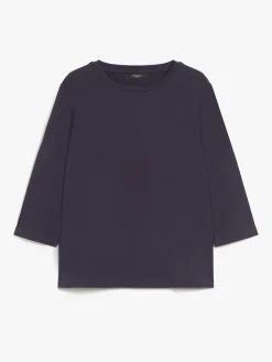 Jersey boat-neck T-shirt