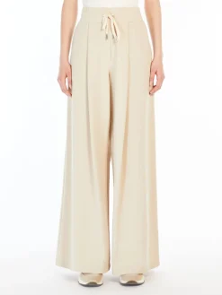 Jersey drawstring trousers