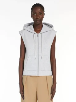 Jersey hooded gilet