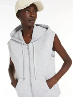 Jersey hooded gilet
