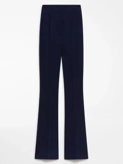 Jersey mini flare trousers