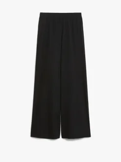 Jersey straight trousers