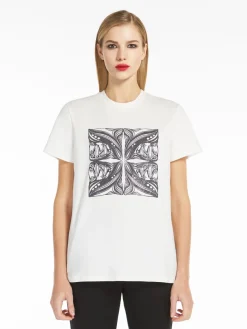 Jersey t-shirt with embroidery