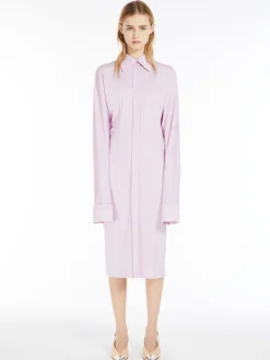 Kimono-sleeve shirt dress