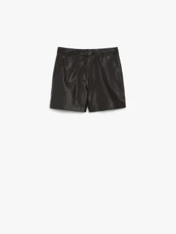 Leather shorts