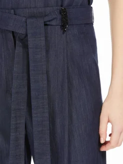 Lightweight denim trousers