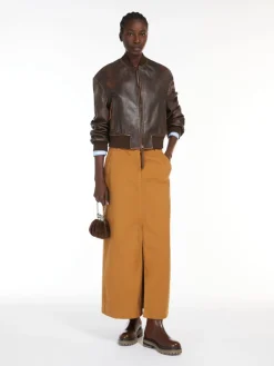 Long canvas skirt