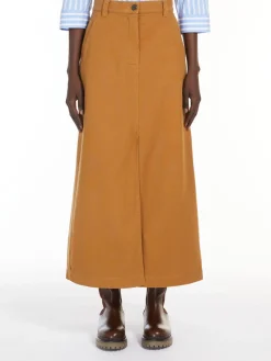 Long canvas skirt