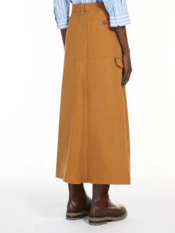Long canvas skirt