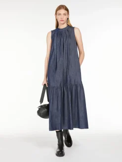 Long denim dress