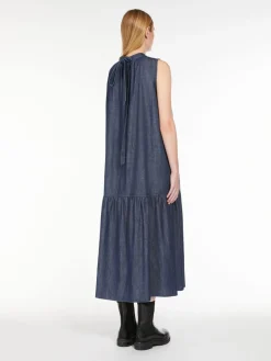 Long denim dress