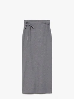 Long jersey skirt