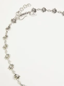 Long metal necklace
