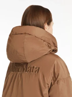 Long, reversible taffeta parka