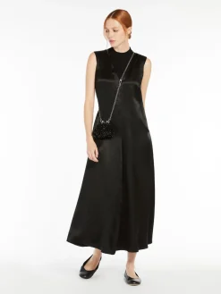 Long satin dress