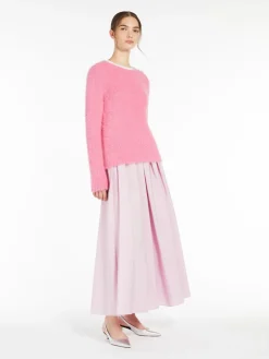 Long taffeta skirt