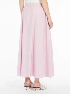 Long taffeta skirt