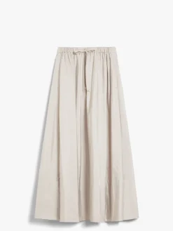 Long taffeta skirt