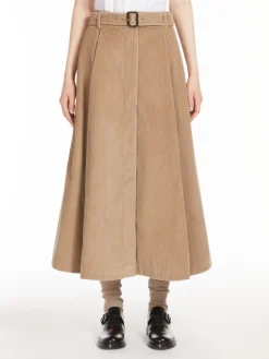 Long velvet skirt